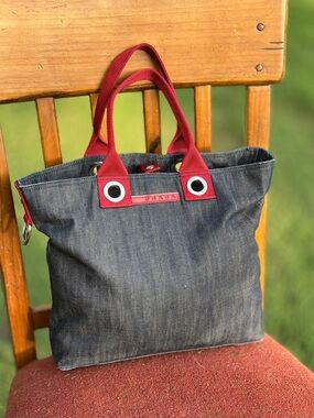 AUTHENTIC Prada Sport Denim Tote